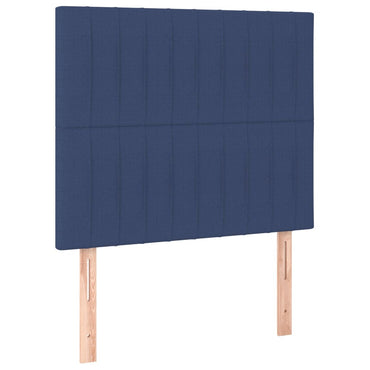 vidaXL Kopfteil Blau 80x5x118/128 cm Stoff