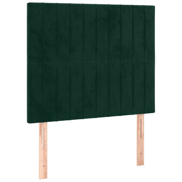 vidaXL Kopfteil Dunkelgrün 80x5x118/128 cm Samt