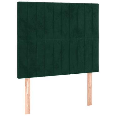 vidaXL Kopfteil Dunkelgrün 90x5x118/128 cm Samt