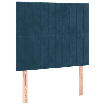 vidaXL Kopfteil Dunkelblau 100x5x118/128 cm Samt