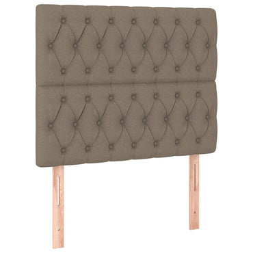 vidaXL Kopfteil Taupe 90x7x118/128 cm Stoff