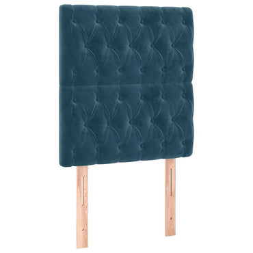 vidaXL Kopfteil Dunkelblau 80x7x118/128 cm Samt