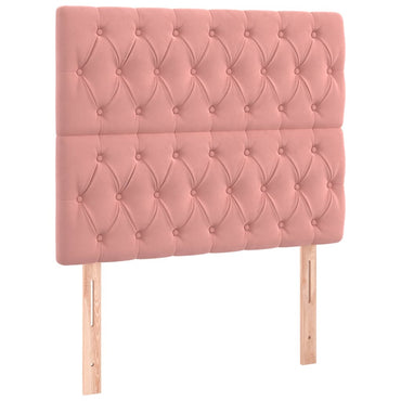 vidaXL Kopfteil Rosa 90x7x118/128 cm Samt