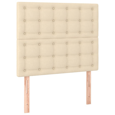 vidaXL Kopfteil Creme 80x5x118/128 cm Stoff