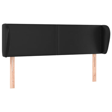 vidaXL Kopfteil mit Ohren Grau 147x23x78/88 cm Kunstleder
