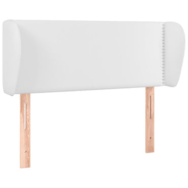 vidaXL Kopfteil mit Ohren Weiß 83x23x78/88 cm Kunstleder