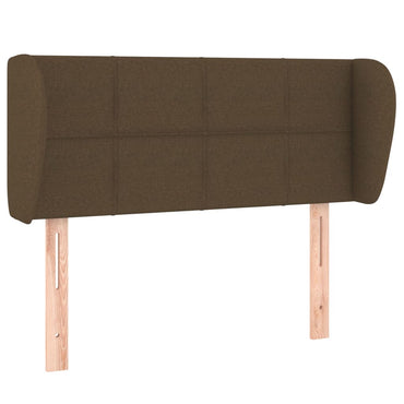 vidaXL Kopfteil mit Ohren Dunkelbraun 93x23x78/88 cm Stoff