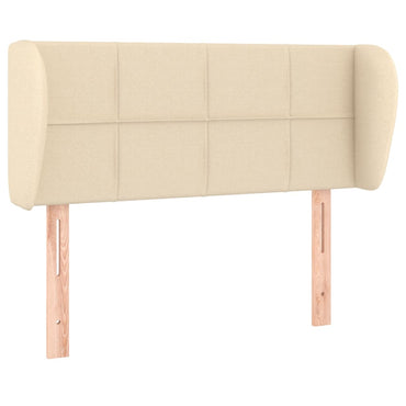 vidaXL Kopfteil mit Ohren Creme 93x23x78/88 cm Stoff
