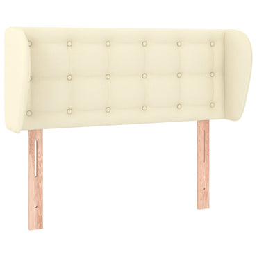 vidaXL Tête de lit à oreilles crème 83x23x78/88 cm similicuir