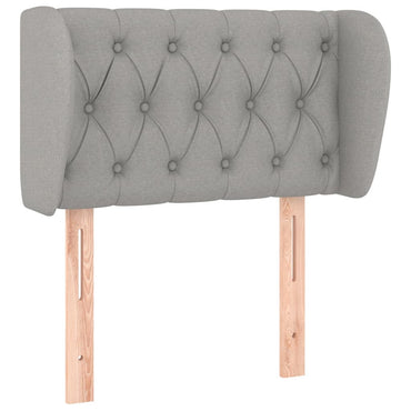 vidaXL Kopfteil mit Ohren Hellgrau 83x23x78/88 cm Stoff