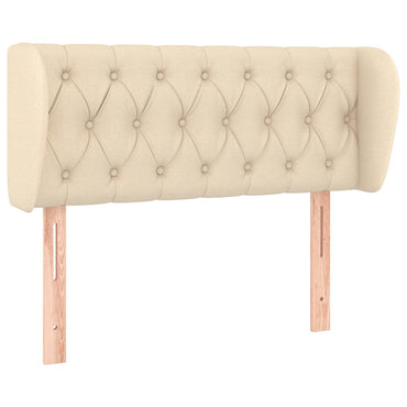 vidaXL Kopfteil mit Ohren Creme 93x23x78/88 cm Stoff