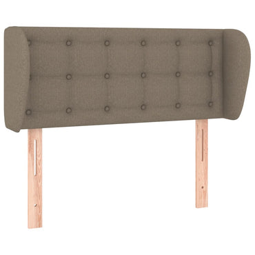 vidaXL Kopfteil mit Ohren Taupe 93x23x78/88 cm Stoff