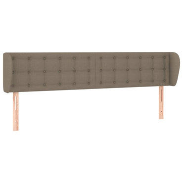 vidaXL Kopfteil mit Ohren Taupe 163x23x78/88 cm Stoff