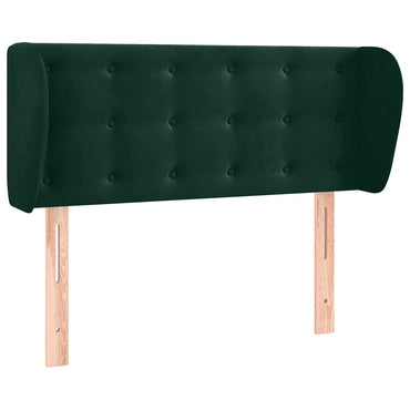 vidaXL Kopfteil mit Ohren Dunkelgrün 83x23x78/88 cm Samt