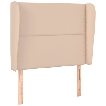 vidaXL Kopfteil mit Ohren Cappuccino-Braun 83x23x118/128 cm Kunstleder