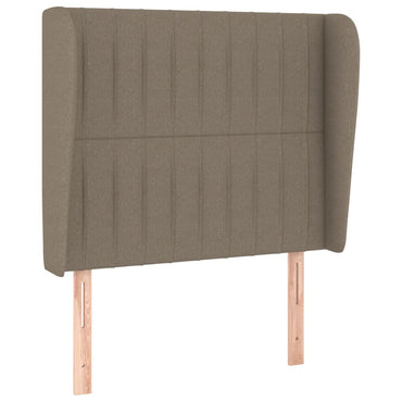 vidaXL Kopfteil mit Ohren Taupe 83x23x118/128 cm Stoff