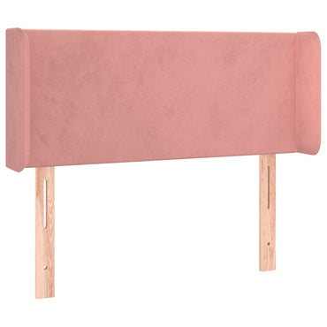 vidaXL Kopfteil mit Ohren Rosa 83x16x78/88 cm Samt