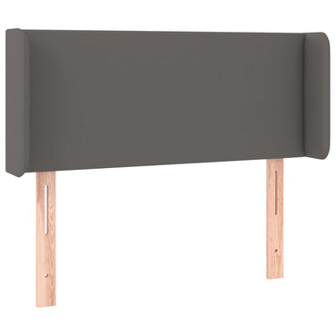 vidaXL Kopfteil mit Ohren Grau 83x16x78/88 cm Kunstleder