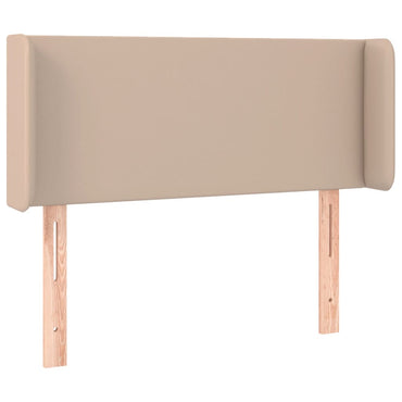vidaXL Kopfteil mit Ohren Cappuccino-Braun 93x16x78/88 cm Kunstleder