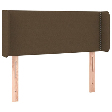 vidaXL Kopfteil mit Ohren Dunkelbraun 103x16x78/88 cm Stoff