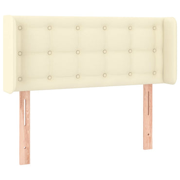 vidaXL Kopfteil mit Ohren Creme 93x16x78/88 cm Kunstleder