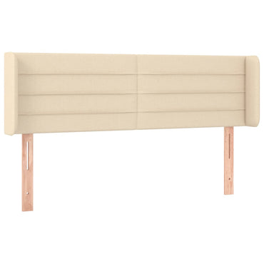 vidaXL Kopfteil mit Ohren Creme 147x16x78/88 cm Stoff
