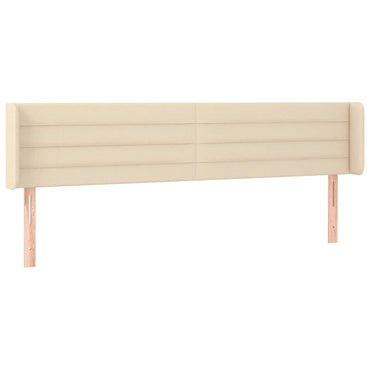 vidaXL Kopfteil mit Ohren Creme 183x16x78/88 cm Stoff
