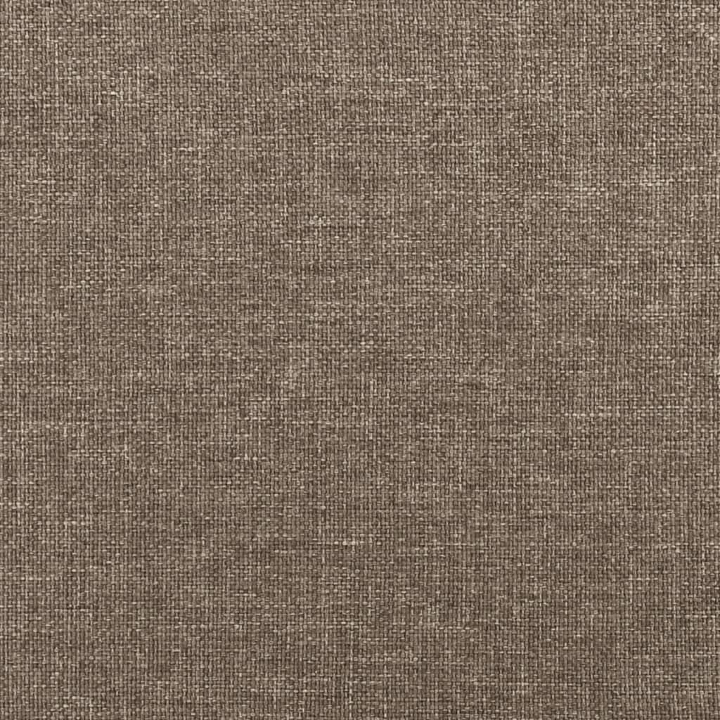 Bettgestell ohne Matratze Taupe 120x200 cm Stoff