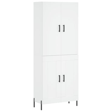 vidaXL Highboard Weiß 69,5x34x180 cm Holzwerkstoff