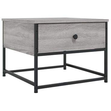 vidaXL Couchtisch Grau Sonoma 51x51x40 cm Holzwerkstoff