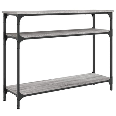 vidaXL Console de table grise Sonoma 100x29x75 cm en bois d'ingénierie