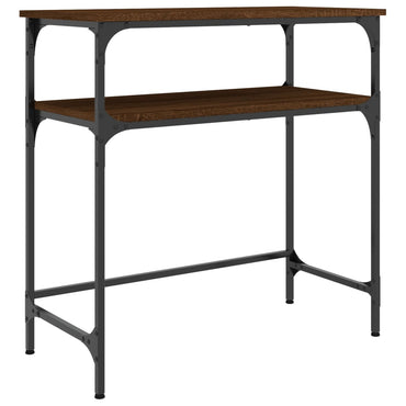 vidaXL Table Console Marron Aspect Chêne 75x35,5x75 cm Bois d'ingénierie