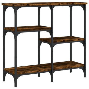vidaXL Console chêne fumé 80x29x75 cm aggloméré