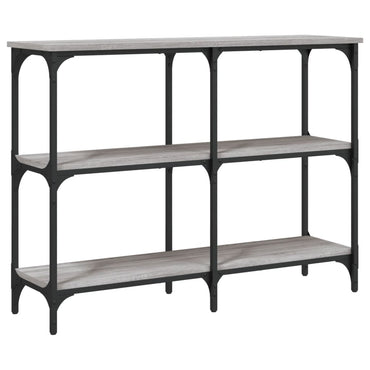 vidaXL Console de table grise Sonoma 100x29x75 cm en bois d'ingénierie