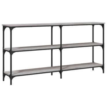 vidaXL Table console Gris Sonoma 150x29x75 cm Aggloméré