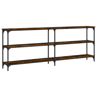 vidaXL Konsolentisch Räuchereiche 200x29x75 cm Holzwerkstoff