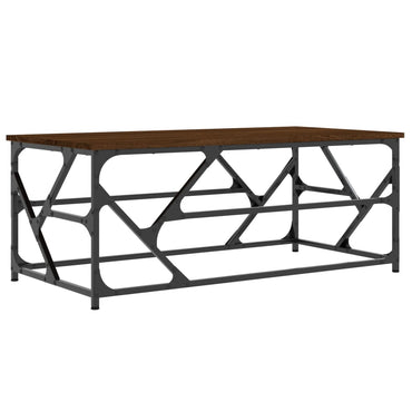 vidaXL Table basse marron aspect chêne 100x50x40 cm aggloméré