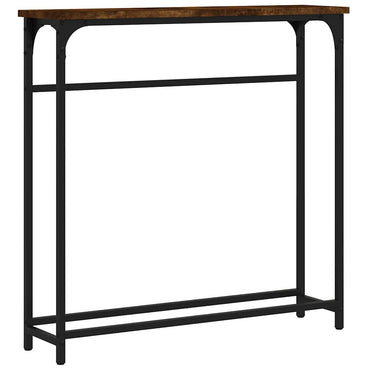 vidaXL Konsolentisch Räuchereiche 75x19,5x75 cm Holzwerkstoff