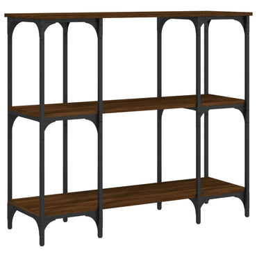 vidaXL Console marron aspect chêne 102x35x90 cm bois d'ingénierie