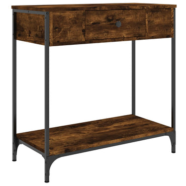 vidaXL Table console chêne fumé 75x34,5x75 cm aggloméré