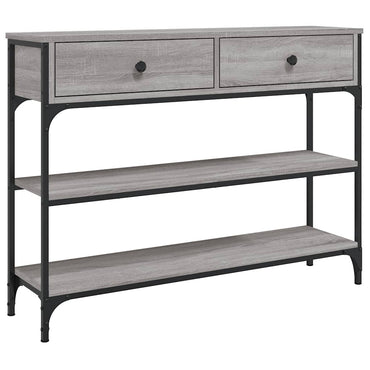 vidaXL Console gris sonoma 100x25x75 cm aggloméré