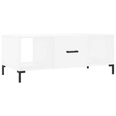 vidaXL Table basse blanche 102x50x40 cm Bois d'ingénierie