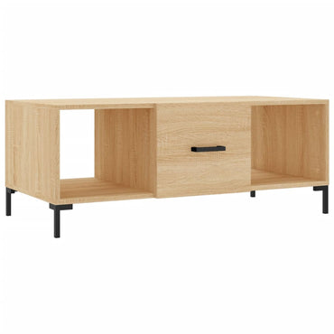 vidaXL Table basse chêne sonoma 102x50x40 cm, bois d'ingénierie