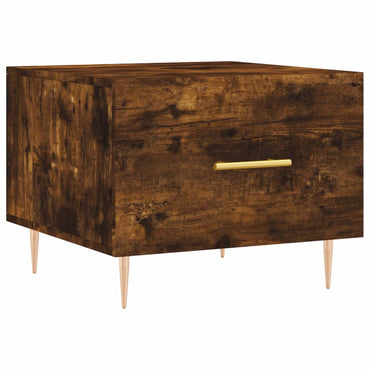 vidaXL Couchtisch Räuchereiche 50x50x40 cm Holzwerkstoff