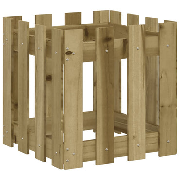 vidaXL Pflanzkübel Latten-Design 40x40x40 cm Kiefernholz Imprägniert