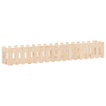 vidaXL Hochbeet Lattenzaun-Design 200x30x30 cm Massivholz Kiefer
