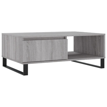vidaXL Table basse gris Sonoma 90x60x35 cm en bois d'ingénierie