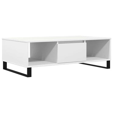 vidaXL Table basse blanc 104x60x35 cm Bois d'ingénierie
