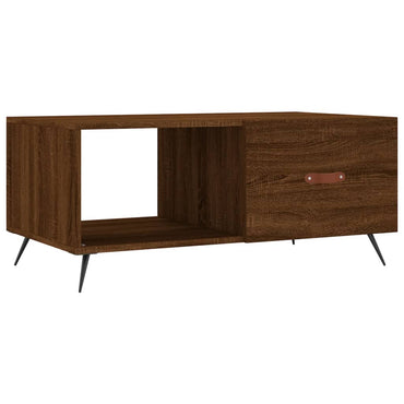 vidaXL Table basse marron aspect chêne 90x50x40 cm, bois d'ingénierie