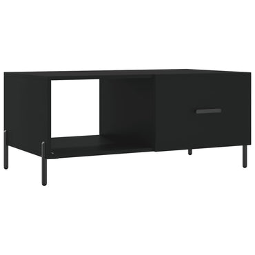 vidaXL Table basse noire 90x50x40 cm Bois d'ingénierie